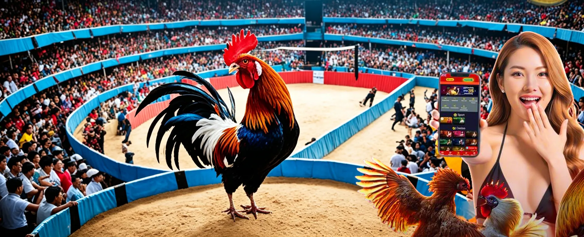 ll777 Sports Betting dynamic action with stadium background